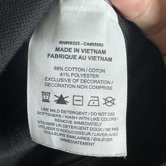 Nike Dri-FIT Cropped‎ Polo Shirt Black Loose Fit DC3426-010 Womens Size M - Picture 9 of 9